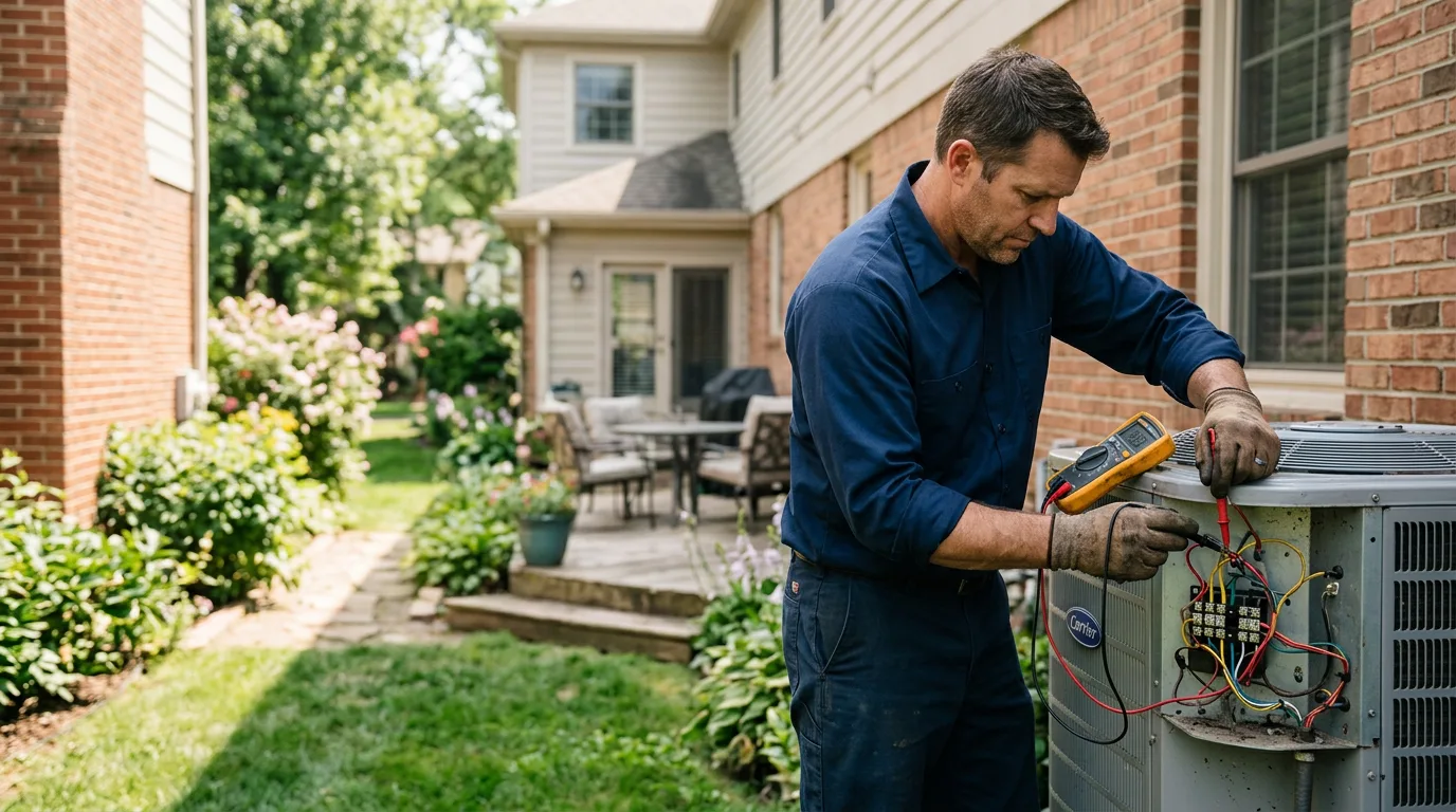 HVAC technician working near Winchester, CA